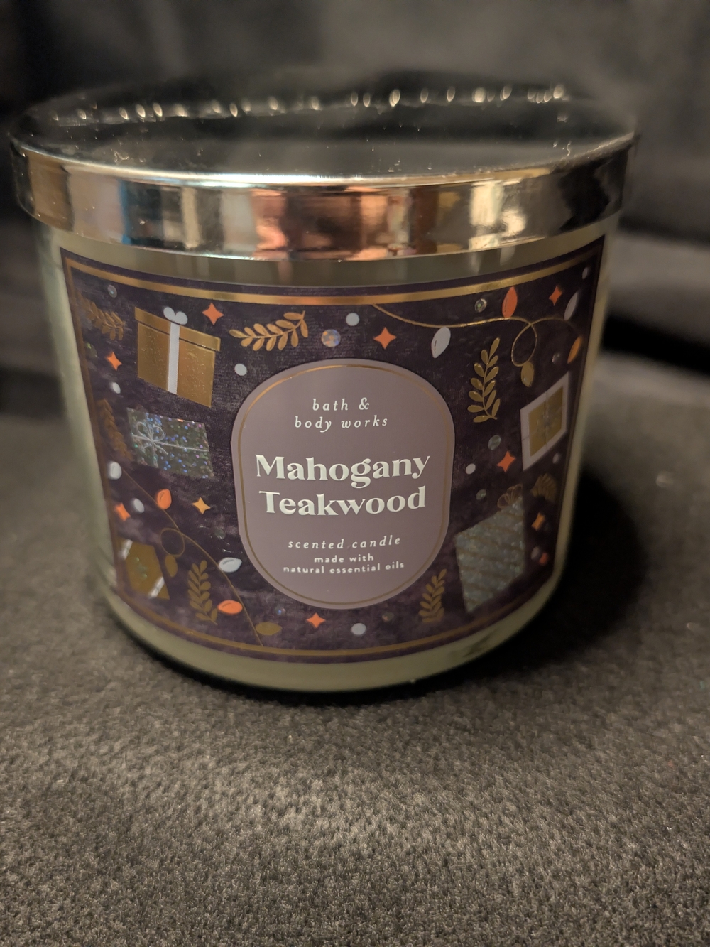 Bath & Body Works Mahogany Teakwood 3-Wick Candle 3-Wick Scented Candle